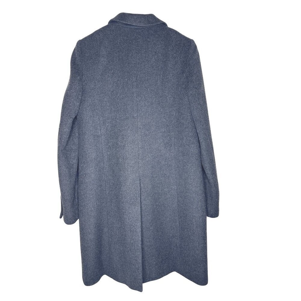 J.Crew‎ Coat Womens Size 10 Gray Tall Long Wool Cashmere Blend Lined - Picture 2 of 11